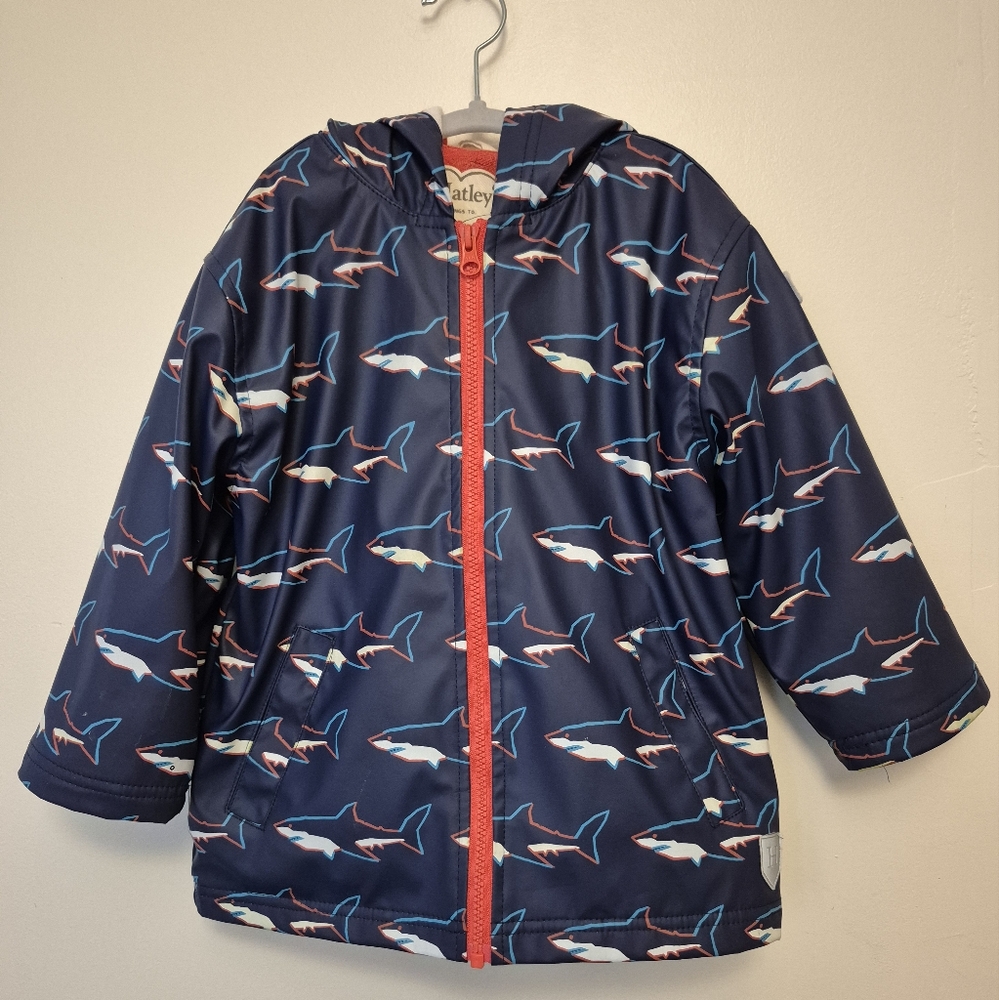 4T - Hatley Shark Print Kids' Raincoat